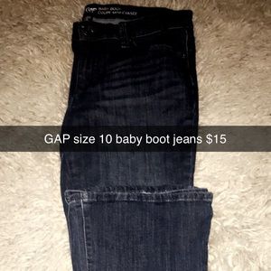 GAP baby boot cut jeans size 10